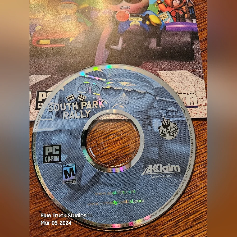 South Park Rally PC CD-ROM Game Comedy Central Windows 95/98